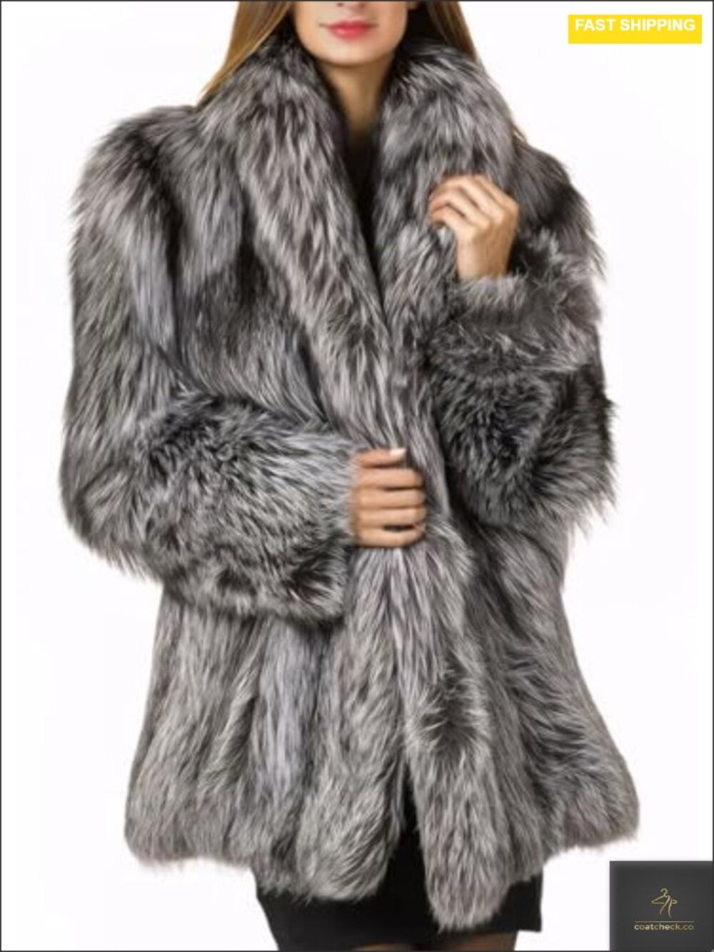 Faux Fur Coat Winter Warm Fluffy Parka Jacket Thick Plus Size Outerwear Overcoat